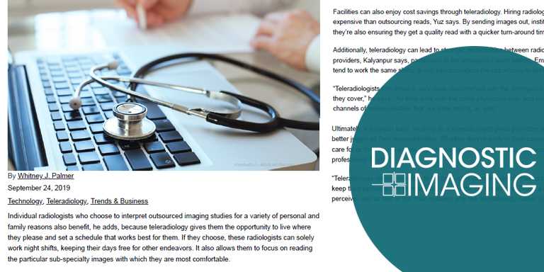 Diagnostic Imaging PR - Teleradiology Solutions