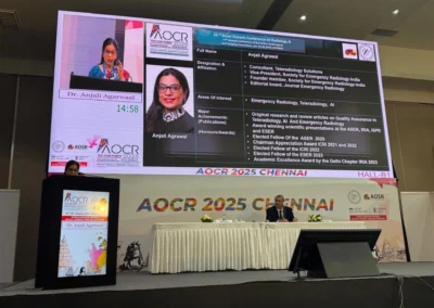 Dr Anjali Agarwal at AOCR-IRIA 2025